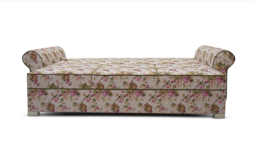 Прямой диван Ameli (Arcadia rose+shaggy green+glance bone) в Первоуральске - предосмотр 4