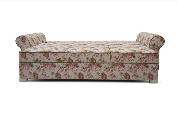 Прямой диван Ameli (Arcadia rose+shaggy green+glance bone) в Асбесте - изображение 4
