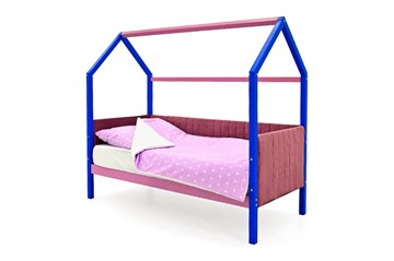 Кровать-домик детская «Svogen синий-лаванда» мягкая в Екатеринбурге