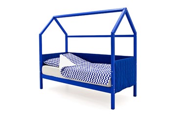 Кровать-домик детская «Svogen синий» мягкая в Екатеринбурге
