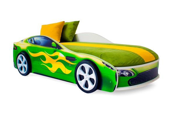 Кровать-машина Бондимобиль зеленый в Новоуральске - изображение