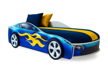 Детская кровать-машина Бондимобиль синий в Екатеринбурге