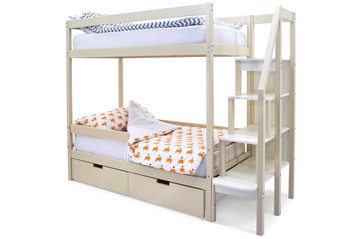 Двухэтажная детская кровать Svogen бежевый в Тавде