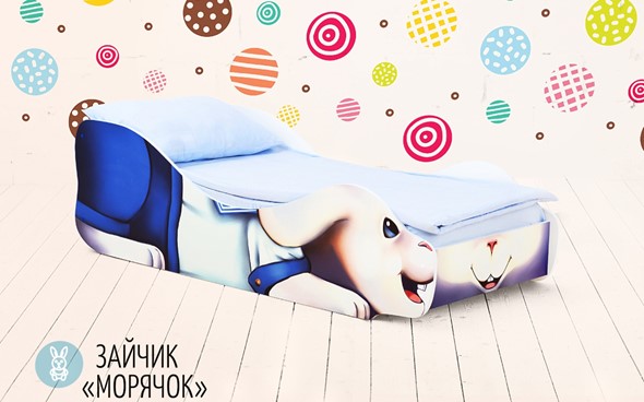 Кровать-зверёнок Заяц-Морячок в Екатеринбурге - изображение