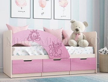 Кровать детская Юниор-3, Розовый металлик в Екатеринбурге