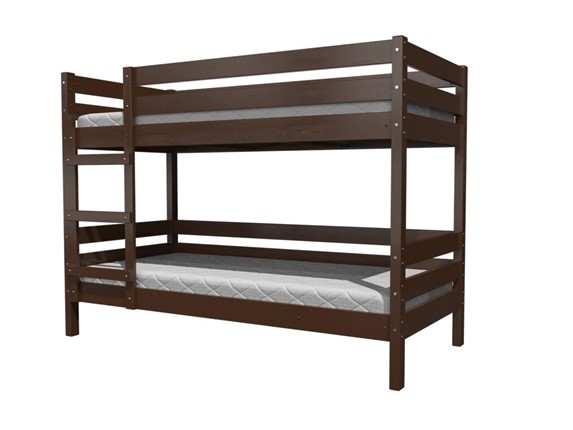 Кровать детская Джуниор двухъярусная (Орех Тёмный) в Первоуральске - изображение