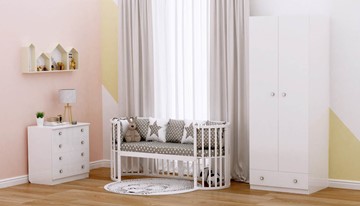 Кроватка детская POLINI Kids Simple 911 Белый в Краснотурьинске - предосмотр 8