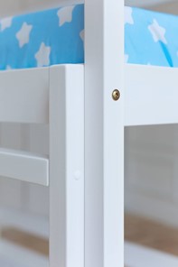 Двухэтажная детская кровать Домик с ящиками, цвет белый в Ревде - предосмотр 4