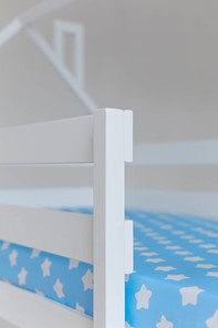 Двухэтажная детская кровать Домик с ящиками, цвет белый в Новоуральске - предосмотр 5