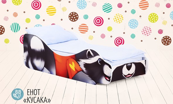 Детская кровать-зверенок Енот-Кусака в Кушве - изображение
