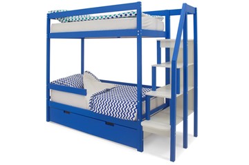 Двухэтажная кровать Svogen синий в Ревде