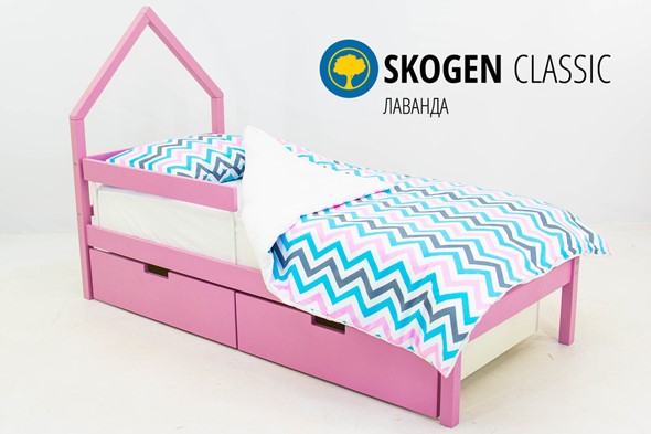 Кровать-домик детская мини Skogen лаванда в Ревде - изображение