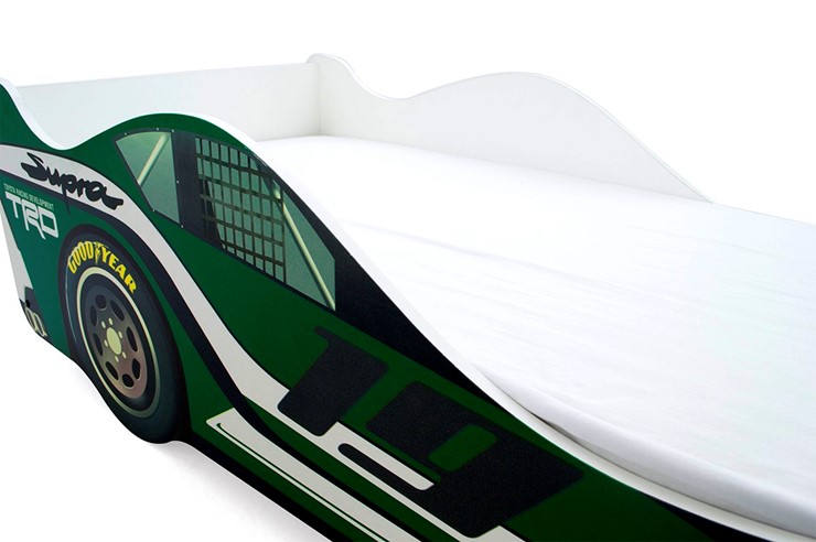 Кровать-машина детская Супра зеленая в Екатеринбурге - изображение 5