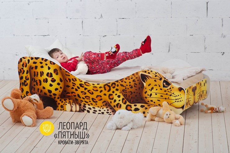 Детская кровать Леопард-Пятныш в Екатеринбурге - изображение 1