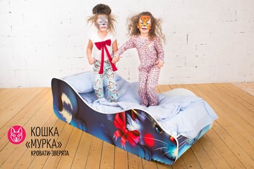 Детская кровать Кошка-Мурка в Екатеринбурге - предосмотр 1