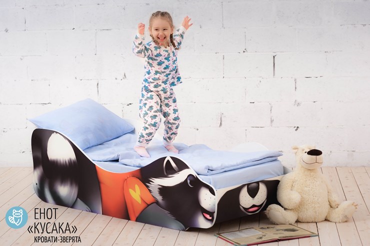 Детская кровать-зверенок Енот-Кусака в Новоуральске - изображение 3