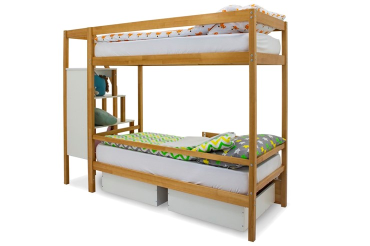 Детская 2-ярусная кровать Svogen дерево в Первоуральске - изображение 6