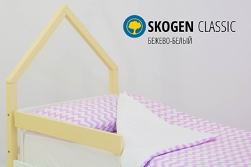Детская кровать-домик мини Skogen бежево-белый в Каменске-Уральском - предосмотр 3