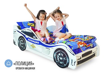 Кровать-машина Полиция в Краснотурьинске - предосмотр 4