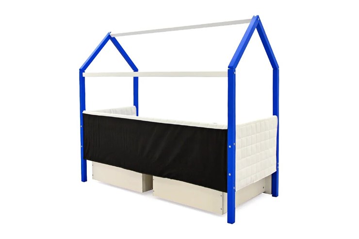 Детская кровать-домик «Svogen сине-белый» мягкая в Кушве - изображение 6