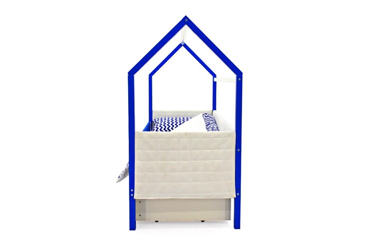 Детская кровать-домик «Svogen сине-белый» мягкая в Ревде - изображение 5