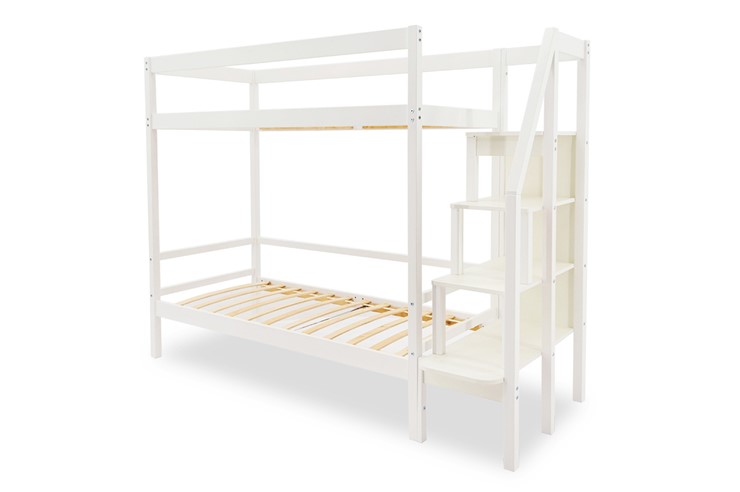 Детская двухъярусная кровать Svogen белый в Ирбите - изображение 1