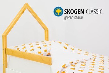 Детская кровать-домик мини Skogen белый-дерево в Екатеринбурге - предосмотр 3