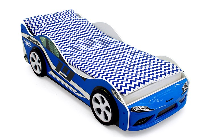 Кровать-машина Супра синяя в Екатеринбурге - изображение 1
