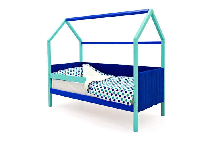 Кровать-домик детская Svogen, мятный-синий мягкая в Екатеринбурге - изображение 2