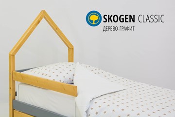 Кровать-домик детская мини Skogen дерево-графит в Екатеринбурге - предосмотр 3
