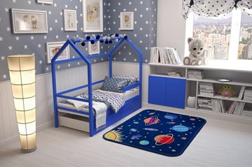 Детская кровать-домик Svogen синий в Екатеринбурге - предосмотр 6