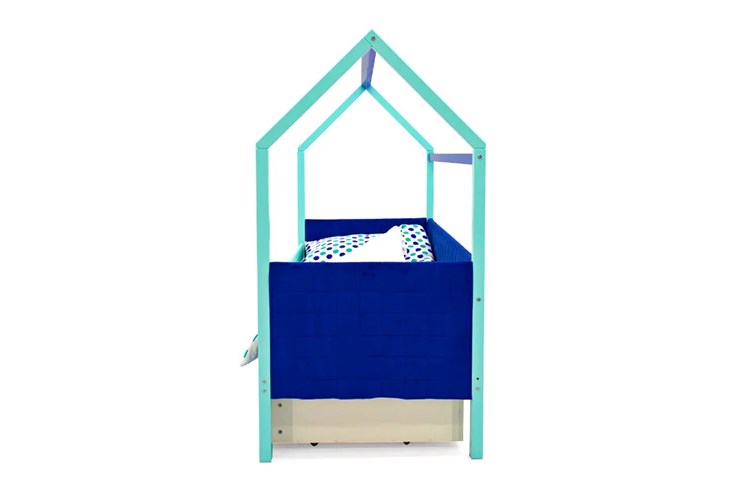 Кровать-домик детская Svogen, мятный-синий мягкая в Екатеринбурге - изображение 5