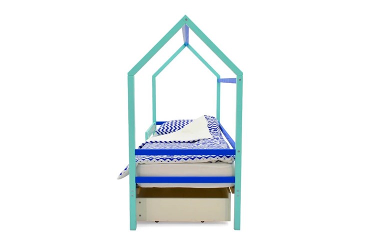 Кровать-домик детская Svogen синий-мятный в Екатеринбурге - изображение 5