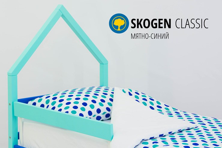 Кровать-домик мини Skogen мятно-синий в Ревде - изображение 3