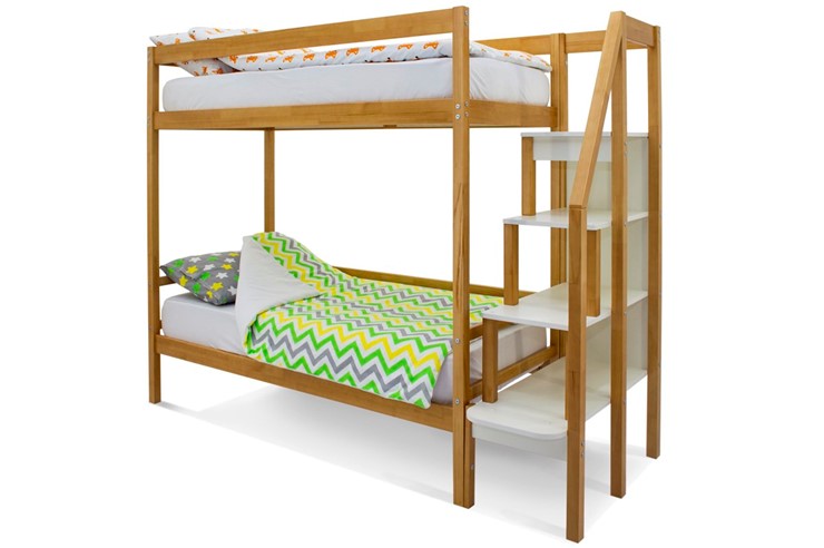 Детская 2-ярусная кровать Svogen дерево в Первоуральске - изображение 3