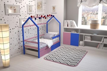 Кровать-домик детская Svogen синий-лаванда в Екатеринбурге - предосмотр 5