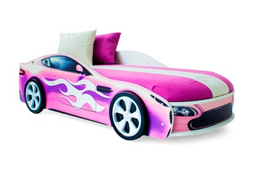 Кровать-машина детская Бондимобиль розовый в Асбесте