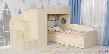 Детская кровать-шкаф Кадет-2, корпус Дуб, фасад Дуб в Каменске-Уральском