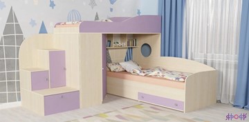 Детская кровать-шкаф Кадет-2, корпус Дуб, фасад Ирис в Ирбите
