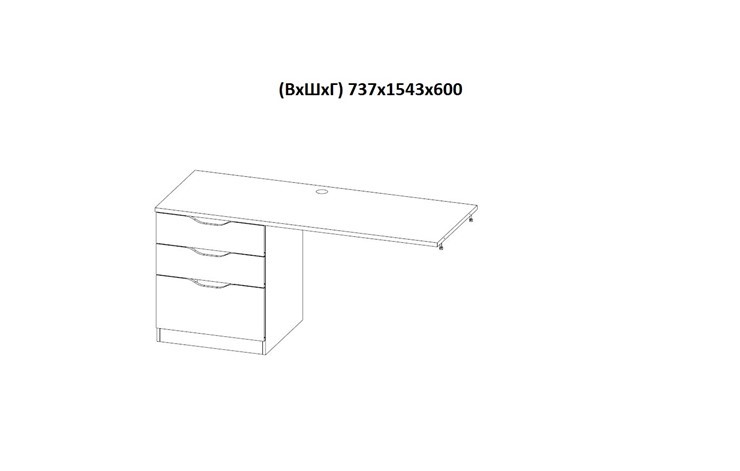 Кровать детская с письменным столом и шкафом POLINI Kids Simple Белый / Бетон в Асбесте - изображение 9