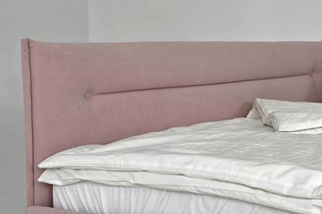Кровать в детскую 0.9 Альба, нежно-розовый (велюр) в Екатеринбурге - предосмотр 6