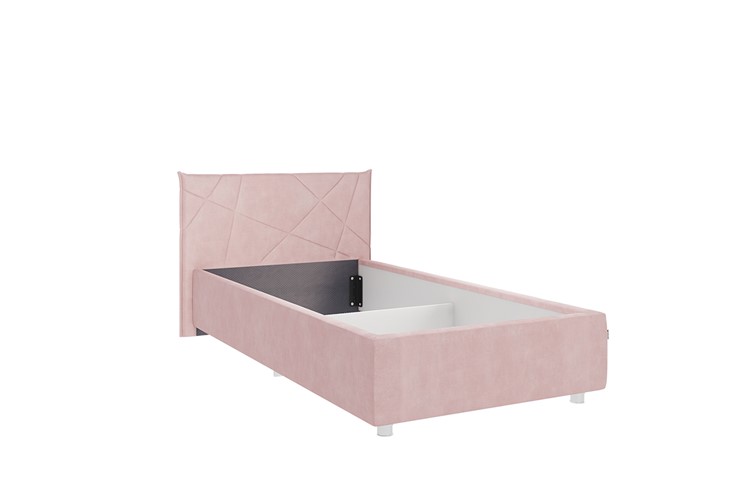 Кровать в детскую 0.9 Бест, нежно-розовый (велюр) в Екатеринбурге - изображение 1