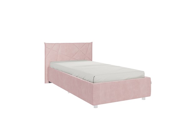 Кровать в детскую 0.9 Бест, нежно-розовый (велюр) в Екатеринбурге - изображение