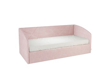 Кровать в детскую 0.9 Бест (Софа), нежно-розовый (велюр) в Красноуфимске