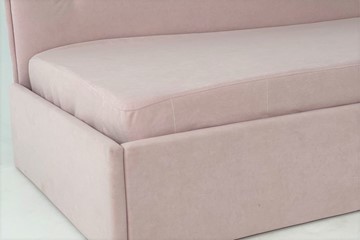 Кровать в детскую 0.9 Бест (Тахта), нежно-розовый (велюр) в Ревде - предосмотр 3