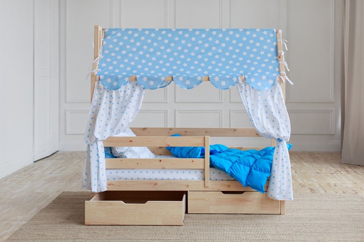 Кровать детская Домик с ящиками, без покраски в Богдановиче - изображение 1