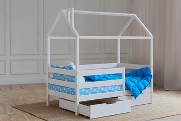 Кровать детская Домик с ящиками, цвет белый в Ирбите - предосмотр 2