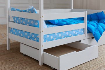 Кровать детская Домик с ящиками, цвет белый в Кушве - предосмотр 3