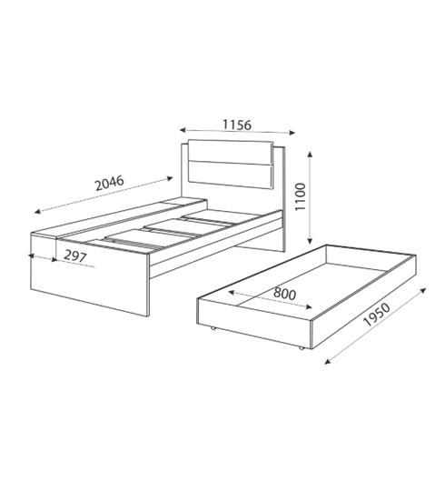 Детская кровать Дуглас М14 в Полевском - изображение 3