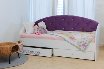 Кровать детская Эльза без бортика, Фиолетовый (латы) в Екатеринбурге - предосмотр 5